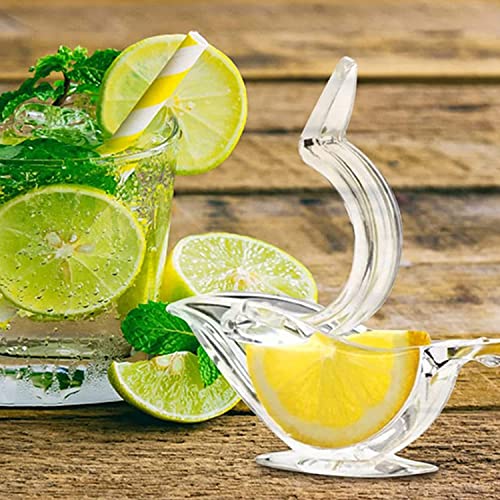 Lemon Slice Squeezer, 2Pcs Manual Lemon Slice Squeezer Fruit Juicer,Lemon Juicer Lemon Slice Squeezer,Lemon Squeezer Hand Juicer,Acrylic Manual Lemon Slice Squeezer,Lemon Squeezer Lemon Juicer