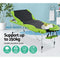 Zenses Massage Table 75cm Portable 3 Fold Aluminium Beauty Bed Green