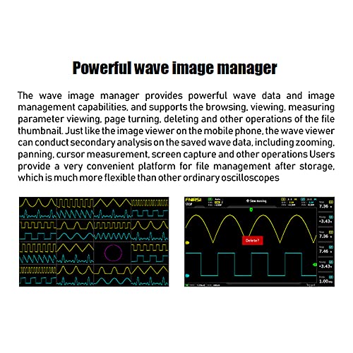 -1014D Portable 7 Inch TFT LCD Display Screen Two In One Dual Channel Input Signal Generator Desktop Oscilloscope Capture Output Signal Function 100MHz* 2 Ana-log Bandwidth 1GSa/s Sampling Rate