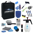 Carmodex Car Wash Cleaning Kit, Manual Foam Sprayer, Premium Brushes, Professional Interior/Exterior Car Detailing Kit – Car Care Gift Tool Set for Women and Men, 25pcs Car Detailing Kit for Vehicles