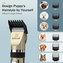 oneisall Dog Grooming Clippers and Dog Paw Trimmer Kit 2 in 1 Quiet Cordless Dog Clippers for Grooming Pet Hair Paws Trimmers for Small Dogs Cats Animals Gold & Black X2N5