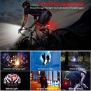 Bike Lights,Bike Lights for Night Riding,IPX5 Waterproof Bicycle Light or Taillight Combinations,Multiple Modes,Suitable for All Kinds of Bicycle