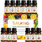 SALKING Fruit Fragrance Oils Essential Oils Gift Set, 12*10ML Diffuser Essential Oil Set for Candle & Soap Making - Cranberry, Mango, Lime, Sweet Orange, Peach, Grapefruit, Pineapple,Strawberry