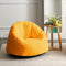 N&V Small Bean Bag Chair, Mini Bean Bag Sack, Includes Removable and Machine Washable Cover, 27in, Soft Faux Fur (Yellow)