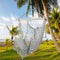 Hammock Chair, Large Hanging Chair, Soft Cotton Rope Swing Chair with High Load-Bearing Metal Rod,Indoor Outdoor Garden Yard Living Room,Max 150kg