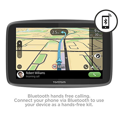 TomTom Car Sat Nav GO 620, 6 Inch with Handsfree Calling, Siri, Google Now, Updates via WiFi, Lifetime Traffic via Smartphone and World Maps, Smartphone Messages, Capacitive Screen, Black
