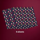 GIVEWRAP The Gift Wrap That Gives To Charity. All Occasions and Birthday Gift Wrap Paper for Adults & Kids, Recyclable, Eco-Friendly, Christmas Illustration Bundle (6 Sheets, 50 cm x 70 cm)