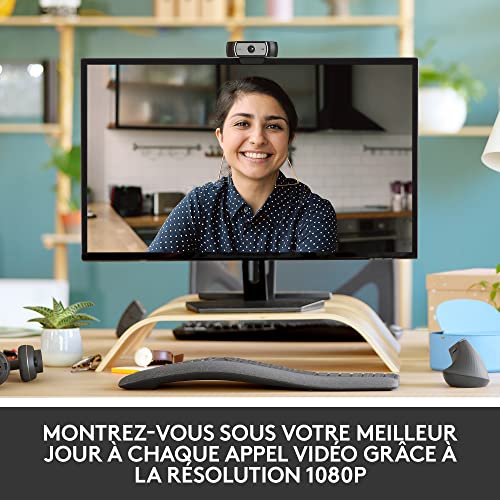 Logitech C930-E Business Webcam, Full HD 1080p/30fps Video Calling, Light Correction, Autofocus, 4X Zoom, Privacy Shade, Works with Skype Business, WebEx, Lync, Cisco, PC/Mac/Laptop/MacBook/Chrome