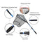 ZHENDUO OUTDOOR Fishing Net Fishing Landing Net Collapsible Telescopic Fishing Nets for Safe Fish Catching or Releasing with Fish Gripper Fishing Gear Tool Set (36.2inch)