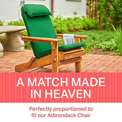 Plant Theatre Adirondack Chair Cushion - High Back Patio Chair Cushion for Outdoor Furniture - Outdoor Chair Cushions for Rocking Chairs, Front Porch, Yard and Lawn Furniture - 49" x 22" Navy Blue