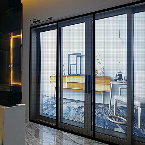 SANJIANKER Magnetic Door Screen, Durable Fiberglass Mesh Curtain Heavy Duty Screen Door for Sliding Doors, Patio, Pet and Kid Friendly, Fits Doors up to 72" x 80"