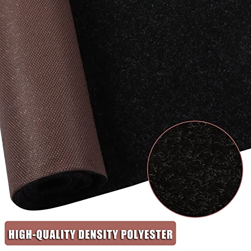 ZGR Runner Rug 2 ft x 6 ft Carpet Runners, Indoor/Outdoor Hallway Kitchen Entryway Bedroom Area Rugs with Natural Non-Slip Rubber Backing, Garage mat, Black, Custom