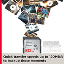 SanDisk 32GB 3-Pack Ultra SDHC UHS-I Memory Card (3x32GB) - SDSDUN4-032G-GN6IM