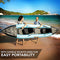 SereneLife 2 Person Inflatable Kayak - Double Kayak with Aluminum Paddles, Repair Kit - Lightweight, Portable Adult Kayaks with High-Output Pump - Durable Vinyl Kayak for Lake, Mild River – Aqua