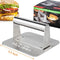HULISEN Burger Press, Stainless Steel Hamburger Smasher, Non-Stick Smooth Square Bacon Grill Press - Professional Griddle Accessories Kit for Flat Top Griddle Cooking, Gift Package