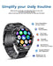 LIGE Smart Watch for Men Bluetooth Call Answering, 1.32'' HD Colour Display Rotating Button Fitness Tracker with 24/7 Heart Rate Blood Pressure Sleep Monitor, IP67 Waterproof Pedometer for iOS Android