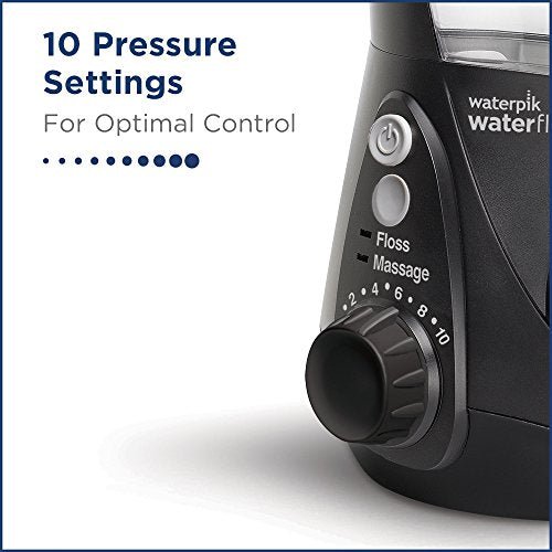 Waterpik Ultra Professional Water Flosser WP-660 - 10 Pressure Settings - 90 Seconds Water Capacity - Removes Plaque - 7x Flosser Tips - Oral Hygiene - Ideal for Implants - Black