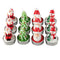 NAVESO Christmas Candles, 12 Pieces Christmas Candles with Motif, Christmas Tree, Christmas Tea Light Candles, Handmade Delicate Santa Claus Snowman Acorn Tree Candles (4 Styles)