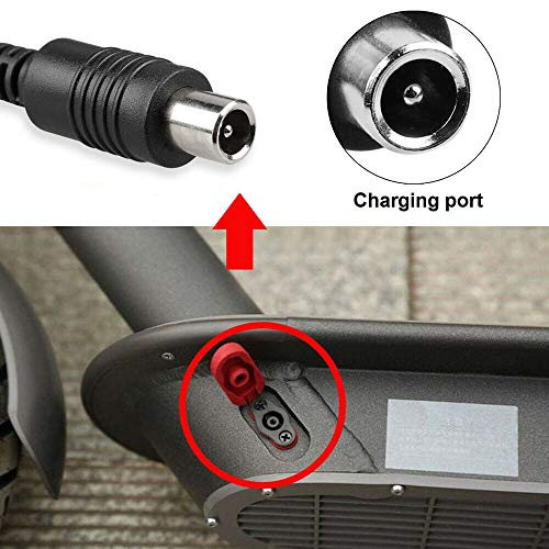 M365 Charger for Xiaomi Mijia Bird Lime Segway Ninebot ES1 ES2 ES Scooter, Lithium Battery Charger Output 42V 2A