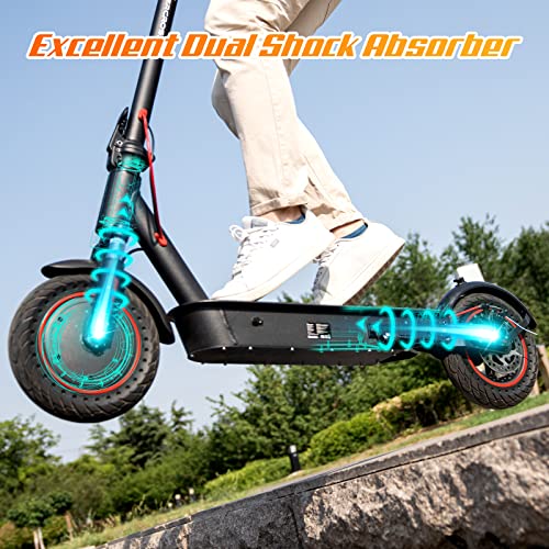 EVERCROSS EV10K PRO App-Enabled Electric Scooter, Electric Scooter Adults with 500W Motor, Up to 19 MPH & 22 Miles E-Scooter, Lightweight Folding Electric Scooter for Adults with 10'' Honeycomb Tires