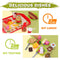 REMOKING Children Pretend Role Play Toys, Educational Food Toys for Toddler Girl Boy, Kids Preschool Learning Toys, Kitchen Toy, Hamburger, Hotdog, Cutting Fruit, Ice Cream Food Set