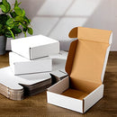 100 Pack Shipping Boxes 6 x 6 x 2 Inch Corrugated Cardboard Boxes Small Mailing Boxes Reusable Moving Box for Mailing Packing and Shipping (White)