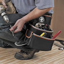 Klein Tools 55428 Tradesman Pro Electrician's Padded Tool Belt and Tool Pouch Combo for Long-wear Comfort and Durability Size Large