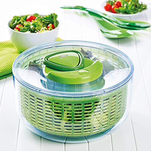 Zyliss Easy Spin Salad Spinner, Green, Large