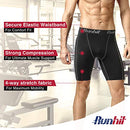 Runhit Compression Shorts Men Underwear Spandex Running Shorts Workout Athletic