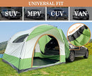 Hasika SUV Tent for Car Camping Universal Fits All SUVs Vans, 6 Person Capacity,Free Standing,Includes Rainfly and Poles UPF 50 + 8.2' W X 8.2' L X 6.6' H