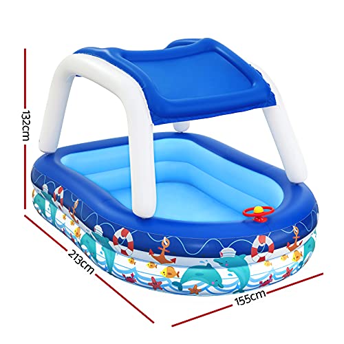 Bestway Kids Play Pools Above Ground Inflatable Swimming Pool Canopy Sunshade