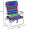Rio Beach Big Boy 4-Position 13" High Seat Backpack Beach or Camping Folding Chair, Pop Surf Stripes