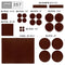 X-PROTECTOR Premium HUGE PACK Felt Furniture Pads 357 pcs! HUGE QUANTITY of Felt Pads For Furniture Feet with MANY BIG SIZES ? Your IDEAL Wood Floor Protectors. Protect Your Hardwood & Laminate Floor!