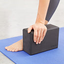 Amazon Basics Foam Yoga Blocks - 10.16 x 22.86 x 15.24 CM, Set of 2, Black