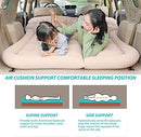 SUV Air Mattress Camping Bed Cushion Pillow - Inflatable Thickened Car Air Bed with Electric Air Pump Flocking Surface Portable Sleeping Pad for Travel Camping Upgraded Version