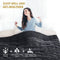 Uttermara Weighted Blanket Twin 15 Pounds for Adult, Sherpa Weighted Blanket for Sofa Bed, Ultra Cozy Warm Sherpa Soft Ribbed Striped Plush Fleece, Heavy Blanket Great for Relax, 48"x72" Dark Grey