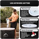 Urban Ice Recovery/Ice Bath Tub for Cold Plunge/Cold Plunge Tub/Ice Bath Tub for Athletes/Ice Bath/Cold Plunge/Portable Ice Bath/Portable Bath Tub Adult/Ice Tub Bath – 33.5in x 28.4in