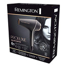 Remington Proluxe Salon Hair Dryer, AC9140AU, 2400W Salon Motor (AU Plug), Fast Drying, Ceramic With Tourmaline Prevents Frizz, Includes Concentrator and Diffuser, Black & Gold