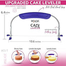 RFAQK 35PCs Cake Turntable and Leveler-Rotating Cake Stand with Non Slip pad-7 Icing Tips and 20 Bags- Straight & Offset Spatula-3 Sc Set -EBook -Baking Tools