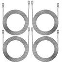 ShadeMart 12 Feet Stainless Steel Wire Cable Rope Cable 4 PCS Set for Rectangle Or Square Sun Shade Sail Cannopy Installation (Cables Only)