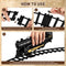 TOYANDONA Electric Train Set for Kids, Battery-Powered Train Toy Set with Smokes, Lights & Sound Include 4 Cars and 18 Tracks, Classic Toy Train Set Gifts for 3 4 5 6 Years Old Boys Girls