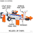 NERF Modulus - Regulator Blaster inc Short & Long Scope, Storage Stock & 24 Darts - Kids Toys & Outdoor games - Ages 8+