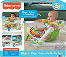 Fisher-Price Portable Baby Chair Kick & Play Deluxe Sit-Me-Up Seat with Piano Learning Toy & Snack Tray for Infants to Toddlers