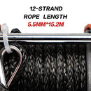 Electric Winch 4500LBS/2045KG 12V Synthetic Rope Wireless Boat ATV UTV 4wd