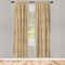 Ambesonne Egyptian Print Window Curtains, Hieroglyphs Grunge Pattern on Stripes Archeology History Language, Lightweight Decorative Panels Set of 2 with Rod Pocket, 56" x 84", Sand Brown Black