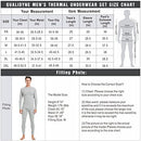 Men’s Thermal Underwear Fleece Lined Base Layer Long Johns Set Top and Bottom Winter Sports Suits