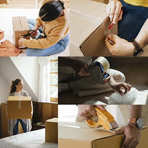 Art3d 6 Rolls Carton Sealing Tape Heavy Duty, Clear Packing Tape, 1.88" x 55 yds, 2 mil Thick