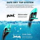 Zeeporte Dive Full Face Snorkel Mask, Snorkeling Gear for Adults Kids with Latest Dry Top Breathing System and Detachable Camera Mount, Foldable Mask with 180 Degree Panoramic View, Anti Leak&Fog