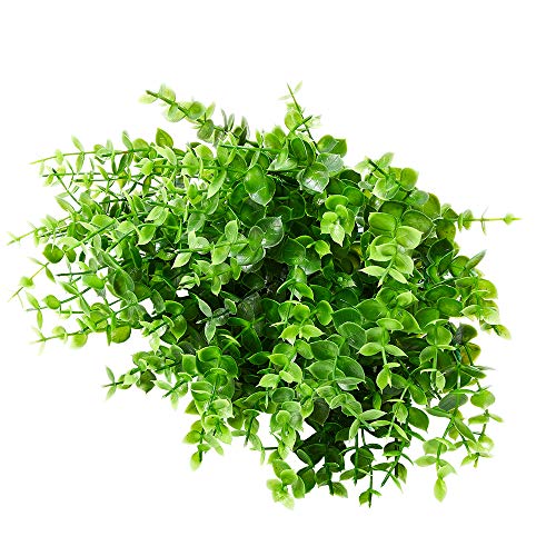 ArtBloom 8 Bundles Outdoor Artificial Boxwood UV Resistant Fake Stems Plants, Faux Plastic Greenery for Indoor Outside Hanging Plants Garden Porch Window Box Home Wedding Farmhouse Décor