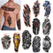 ROARHOWL Large arm Temporary Tattoo sleeve, Very cool machine 3D realistic fake tattoos，wound robot makeup Temporary Tattoos for men andwomen (pattern 6)